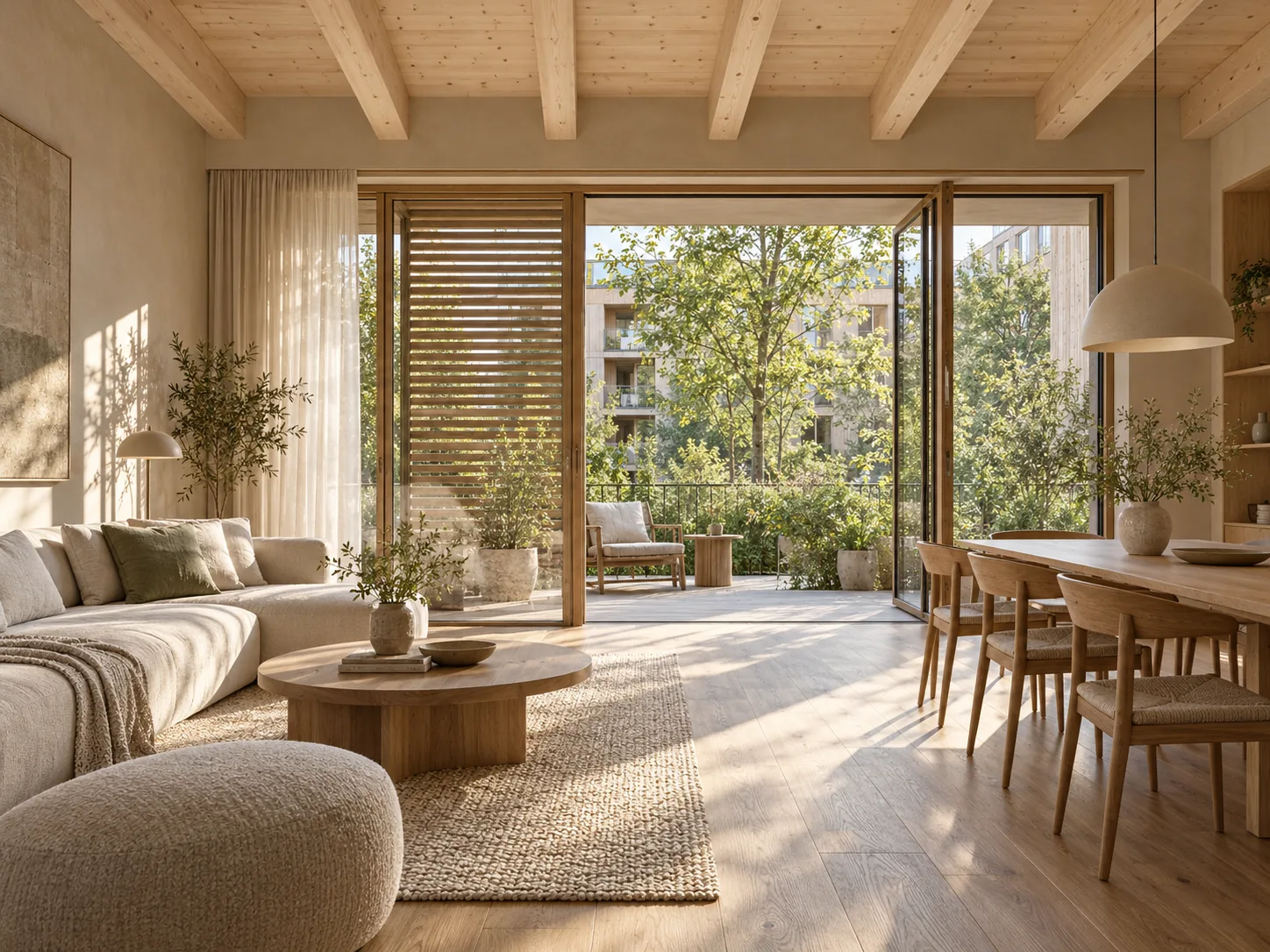 Architekturkonzept · Visualisierung — Was nachhaltiges Bauen bewirken kann.