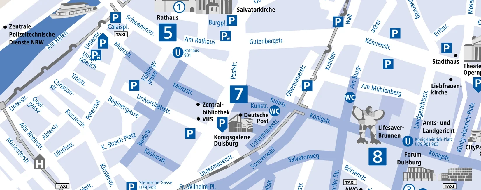 Historische Lagegrafik der Projektunterlage